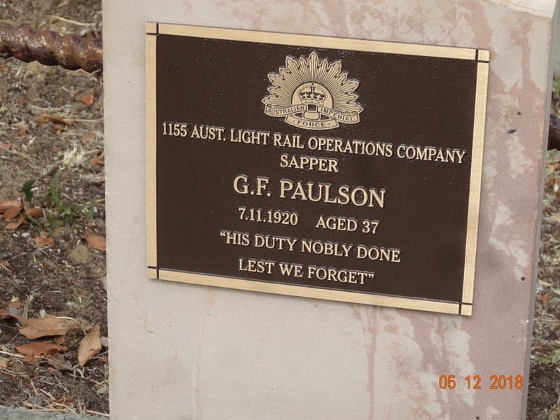Geodfrid \ PAULSON gravestone photograph 1