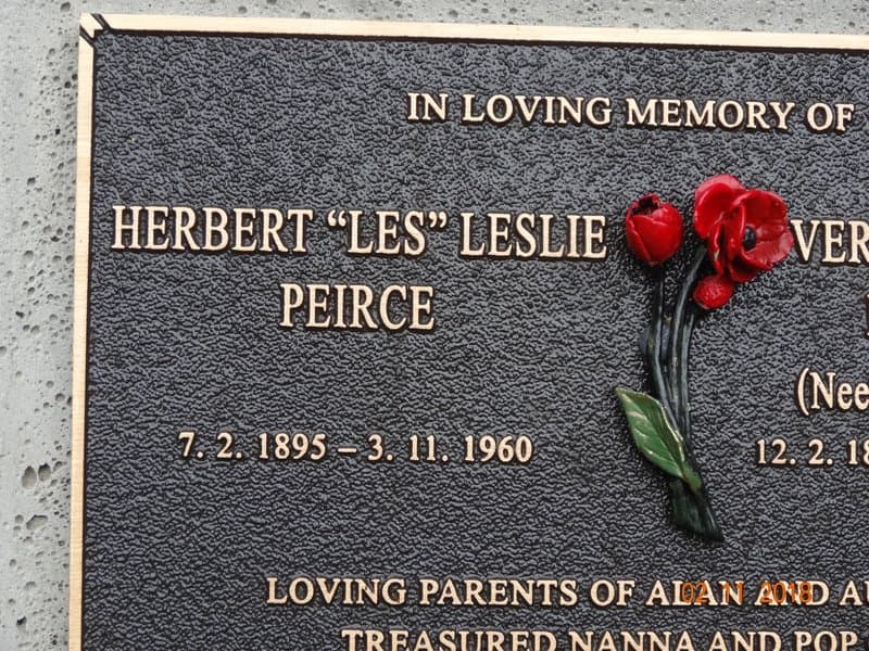 Herbert Leslie PEIRCE gravestone photograph 1