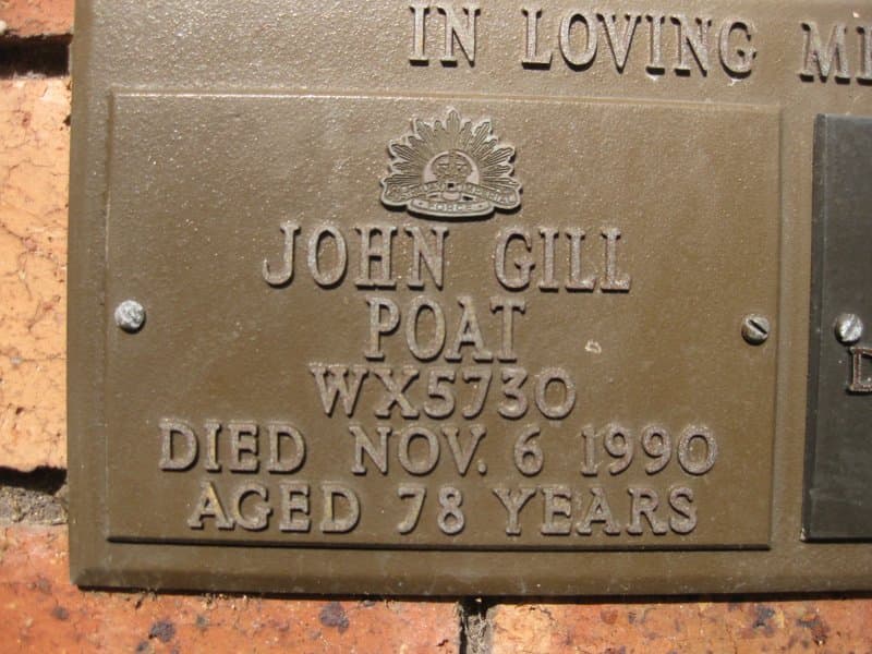 John Gill POAT gravestone photograph 1