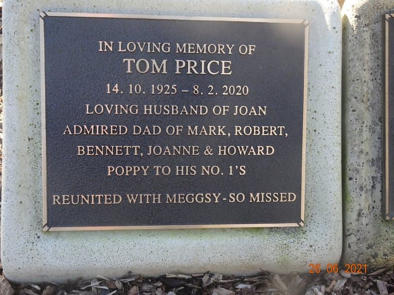 Charles Henry PRICE gravestone photograph 2