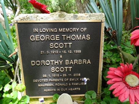 George Thomas SCOTT gravestone photograph 1