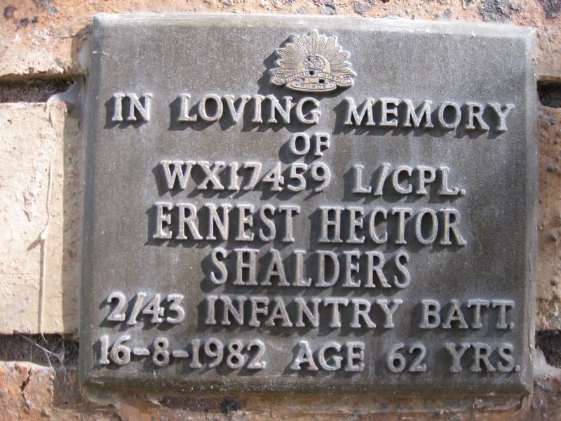 Ernest Hector SHALDERS gravestone photograph 1