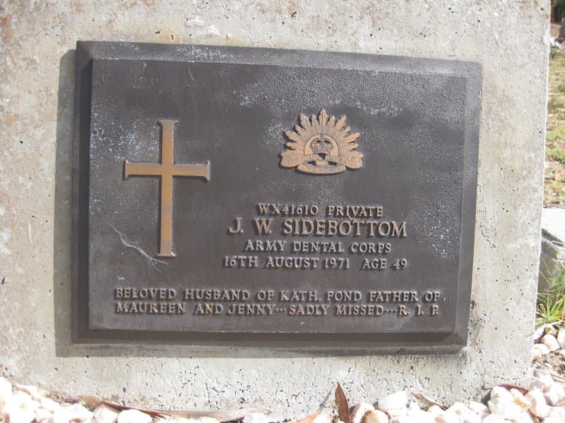 James Wilfred SIDEBOTTOM gravestone photograph 1