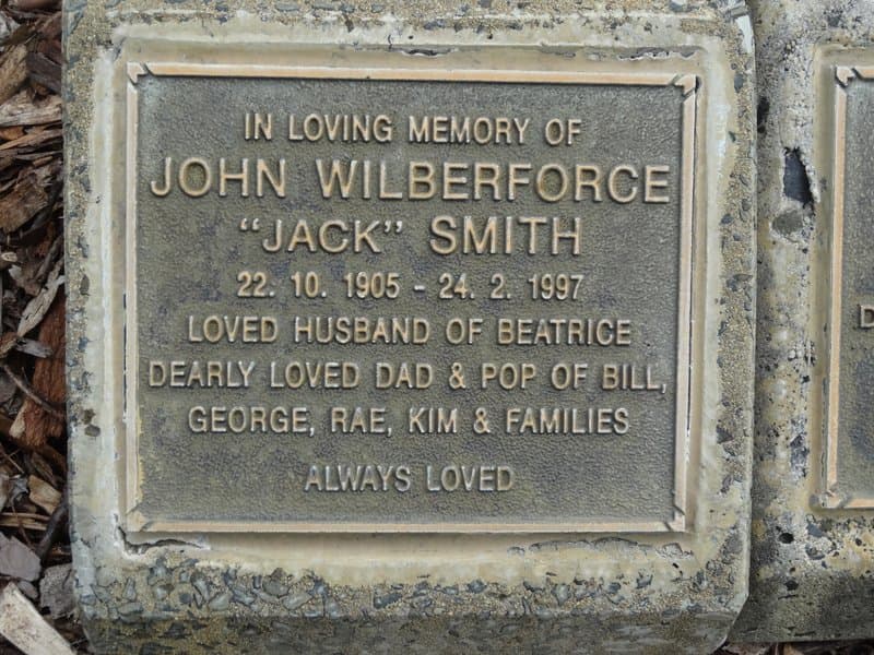 John Wilberforce SMITH gravestone photograph 1