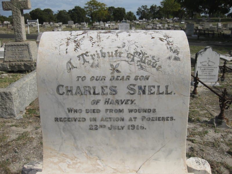 Charles SNELL gravestone photograph 1