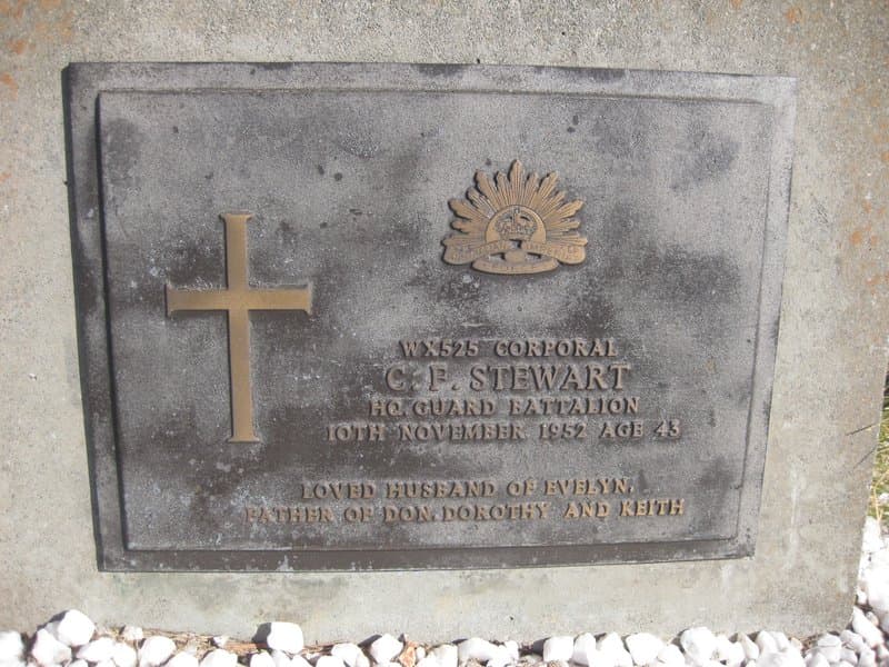 Charles Frank STEWART gravestone photograph 1