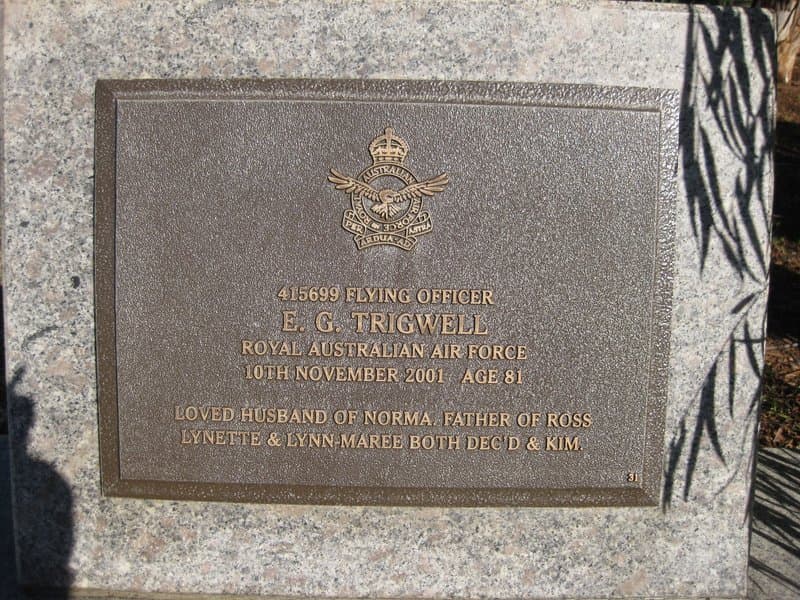 Eric George TRIGWELL gravestone photograph 1