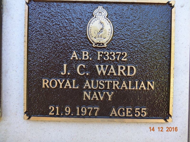 James Christopher WARD gravestone photograph 1