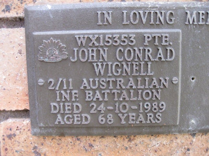 John Conrad WIGNELL gravestone photograph 2