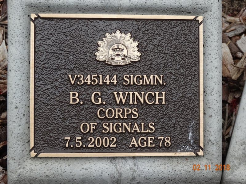 Beryl Grace WINCH gravestone photograph 1