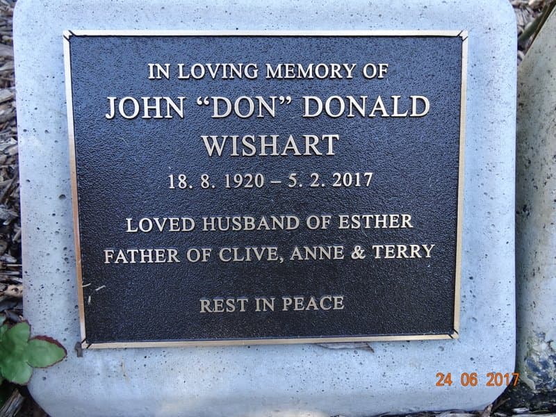 John Donald " Don " WISHART gravestone photograph 1