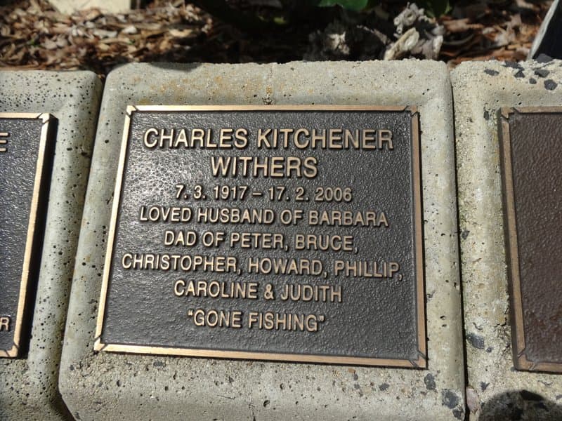 Charles Kitchener WITHERS gravestone photograph 2