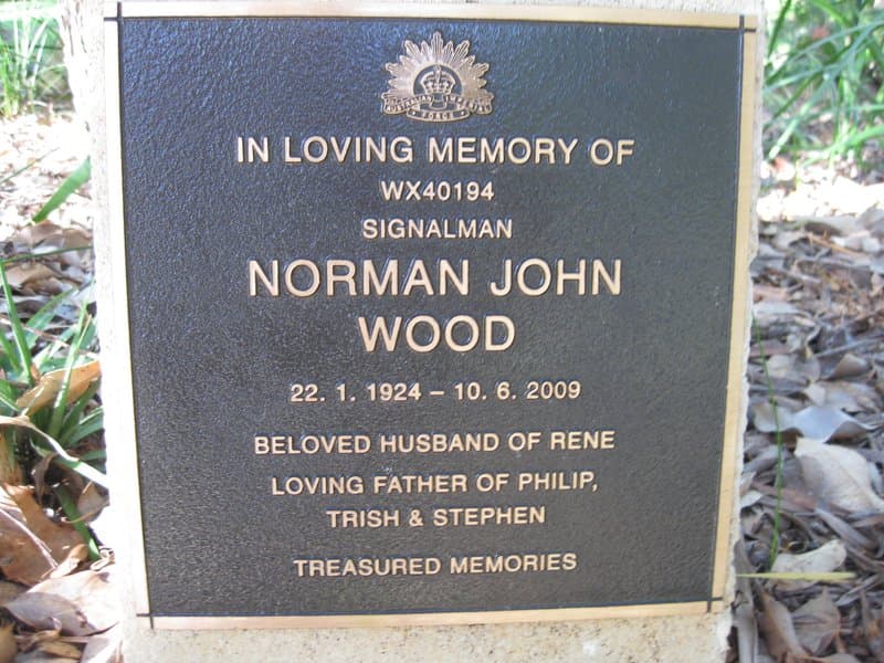 Norman John WOOD gravestone photograph 1