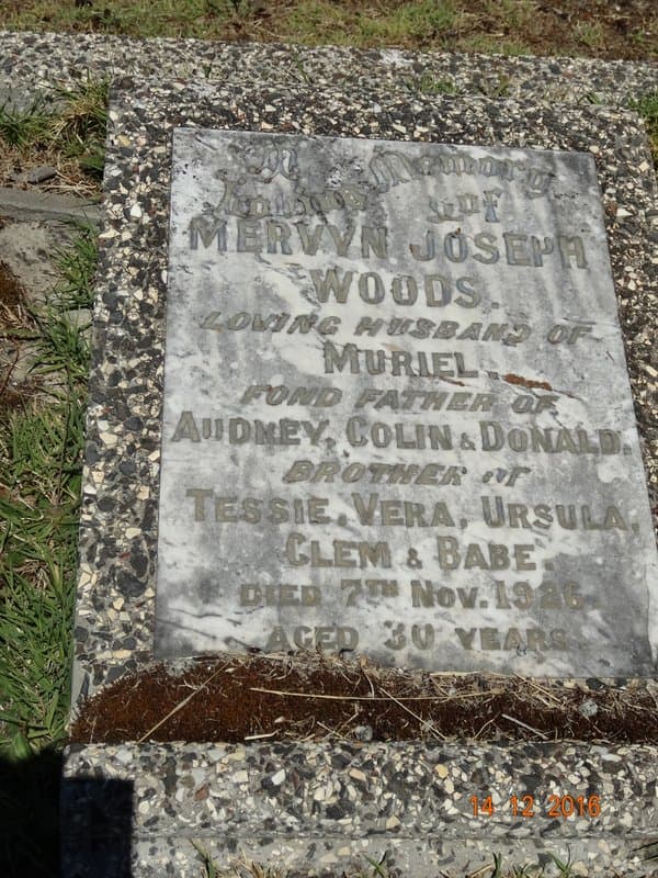 Roma Jean WOODS gravestone photograph 2
